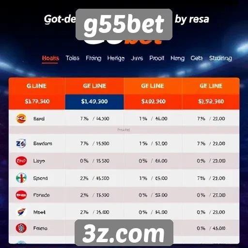 Comparativo entre g55bet e concorrentes do setor